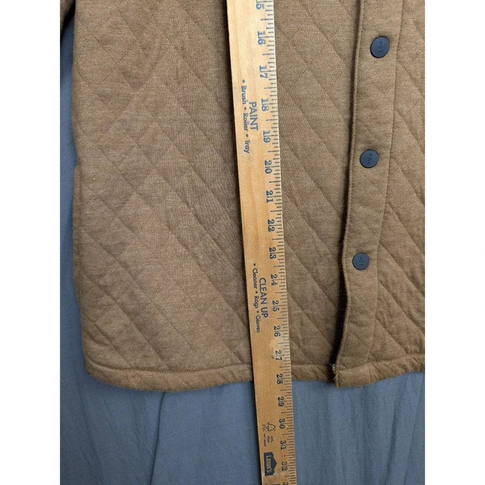 Kenneth Cole New York Women's Quilted Button-Up Shirt Jacket Tan‎ Size Large